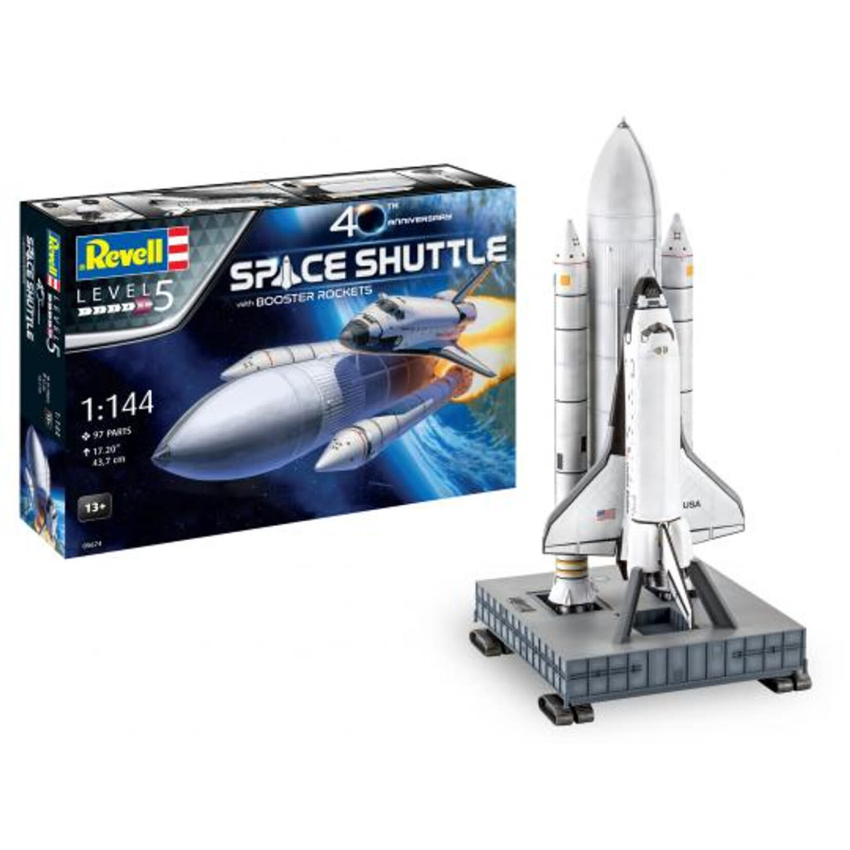 Revell 805674 1/144 Space Shuttle w/ Booster Rockets 40th Anniv