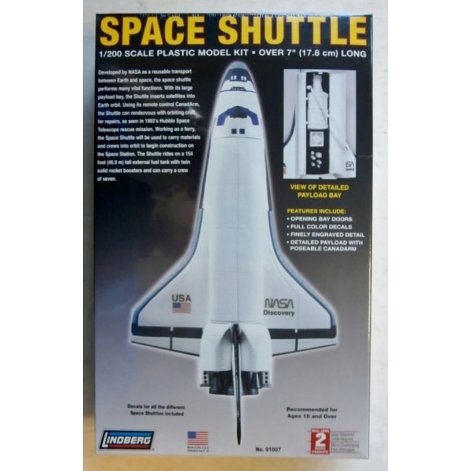 Lindberg 91007 1/200 SPACE SHUTTLE