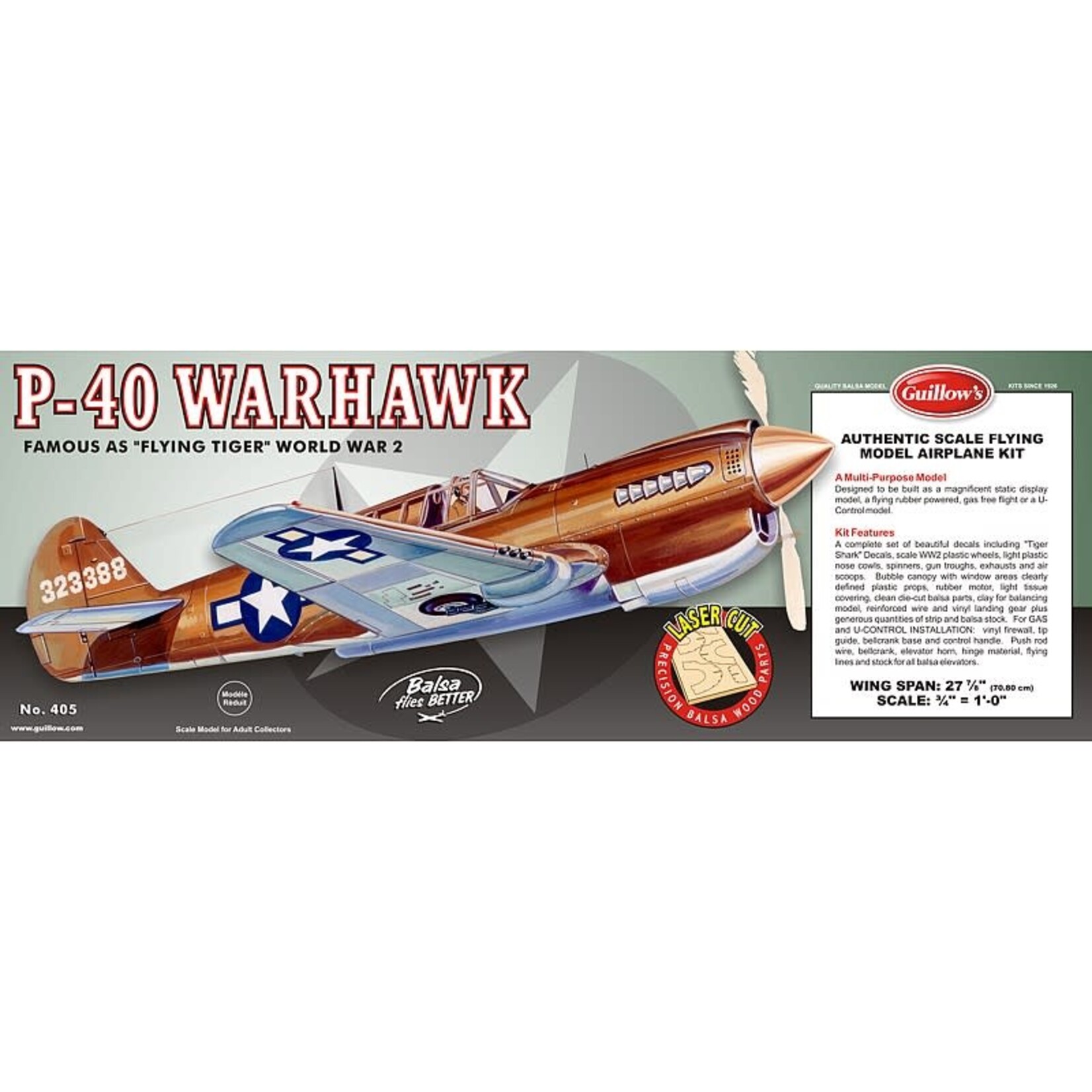 Guillows 405 P-40 Warhawk