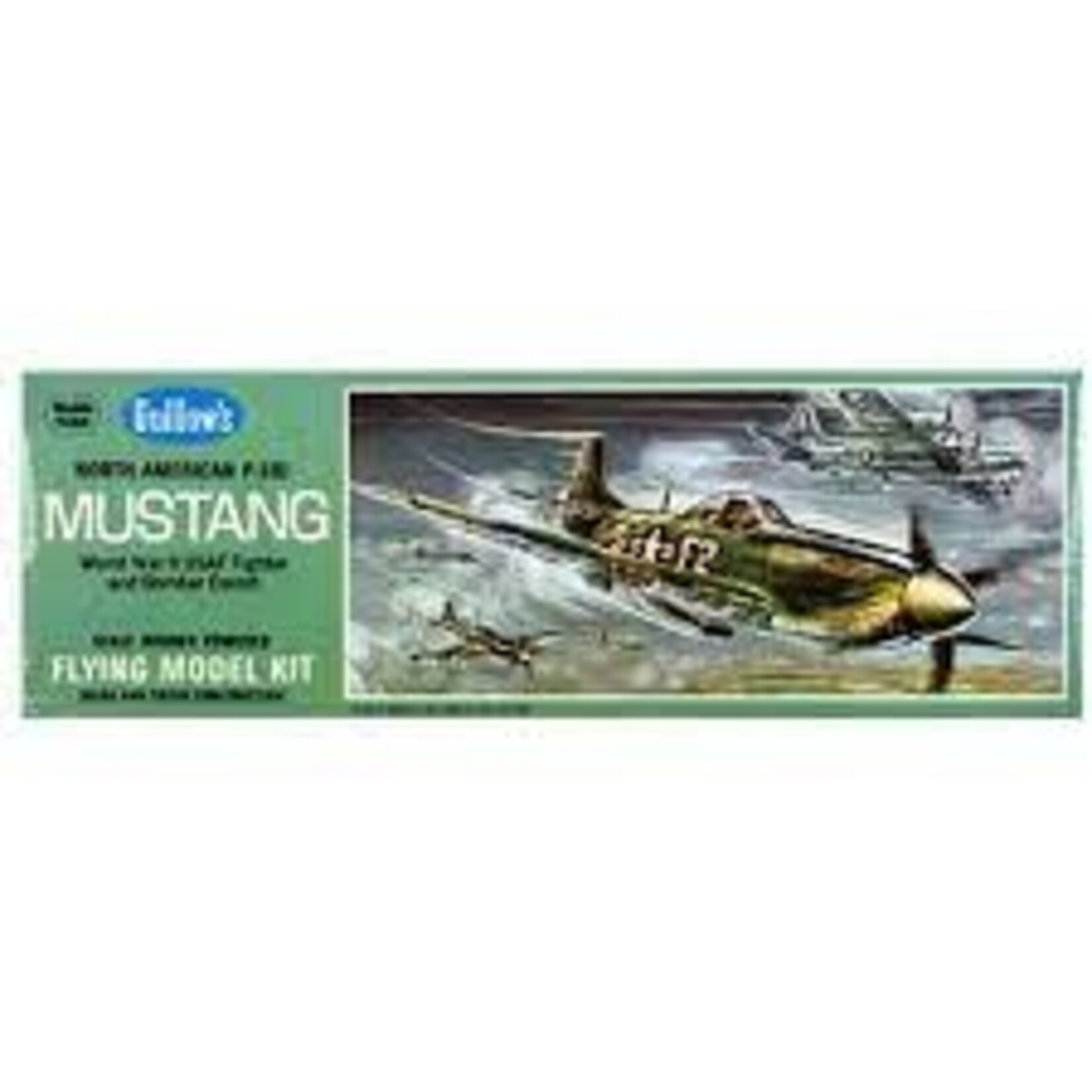 Guillows 905 North American P51D Mustang Kit, 17" Wingspan