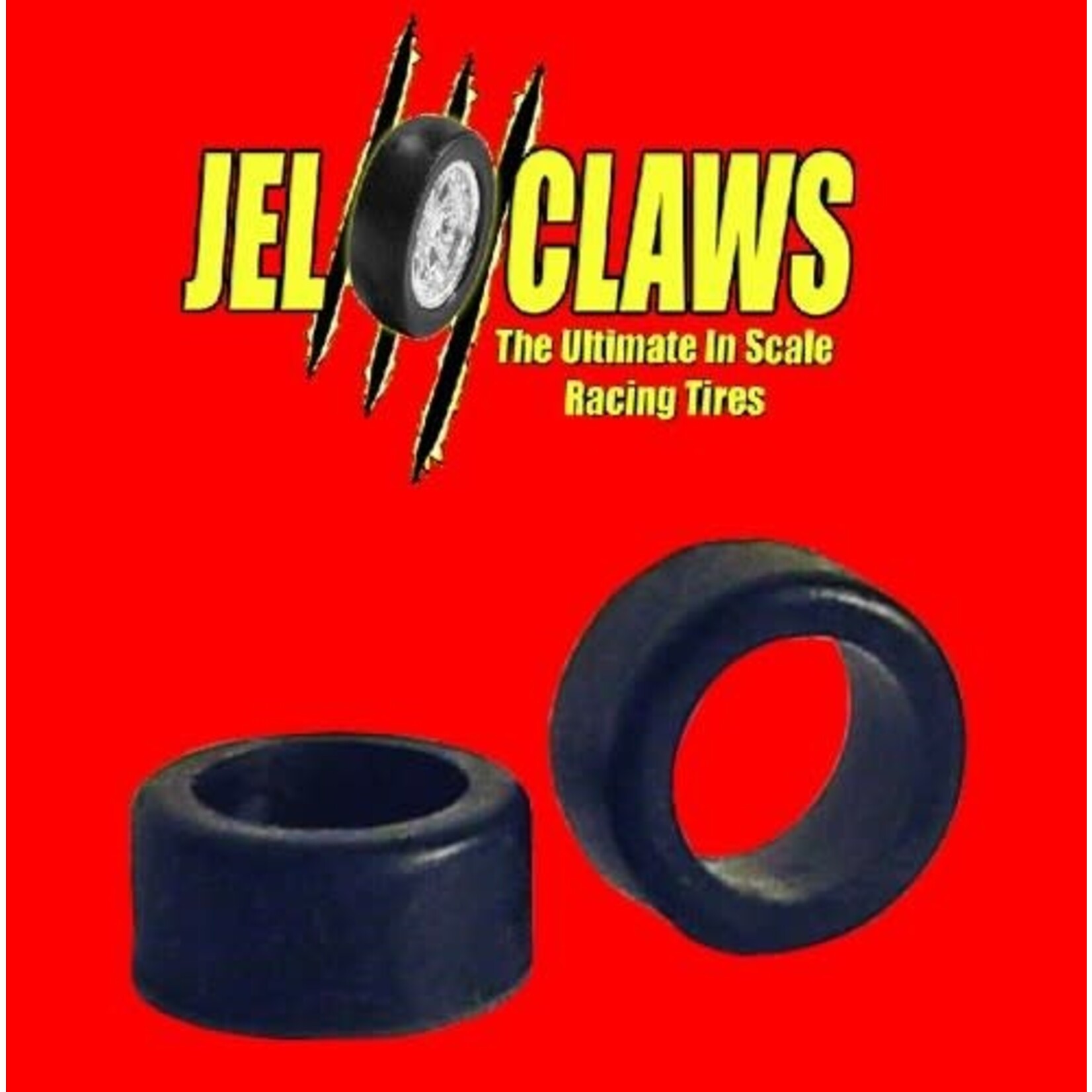 Jel Claws 2060F 1/64 Rubber Racing Tires for AFX Super G+ (front) - 10 Tires