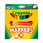 Crayola 07722 Crayola Markers Broad Line 10 Count