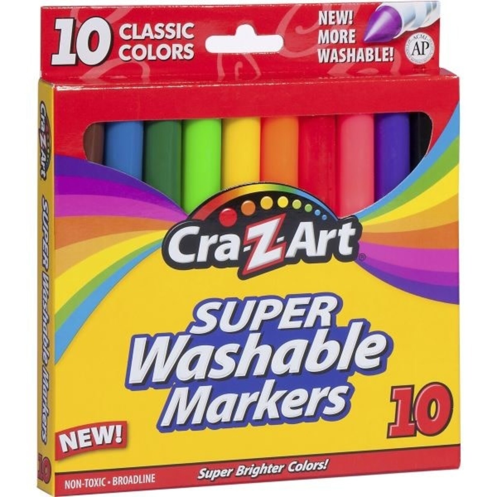 Cra-Z-Art 10002 CraZArt Washable Markers  10 Count