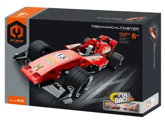 5813 Tech Bricks F1 Pull-Back Car