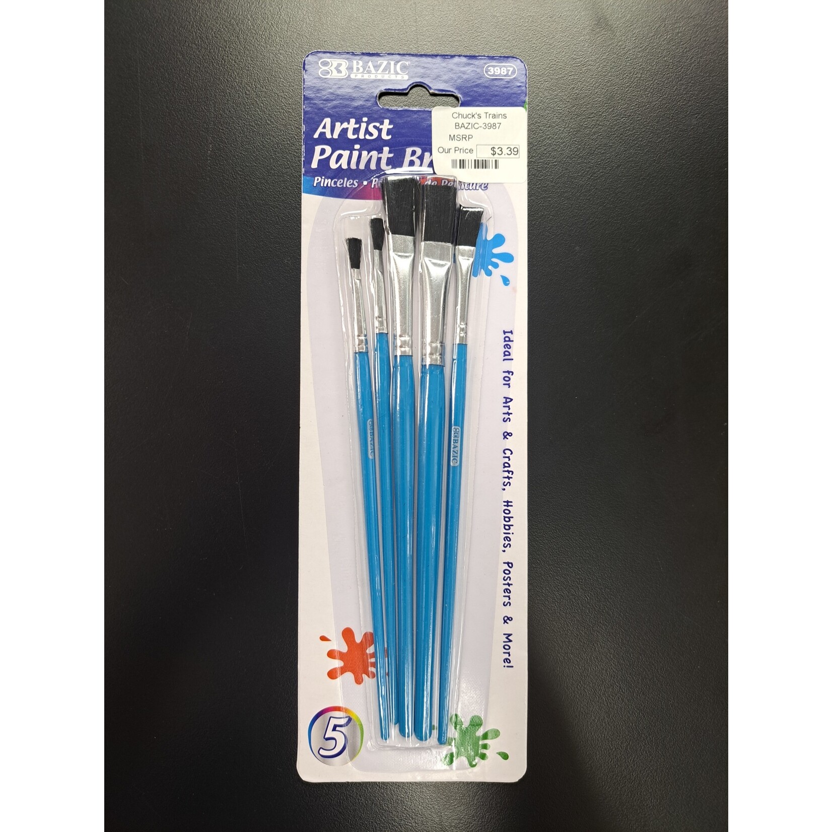 Bazic 2143 Artist Brushes 4pk