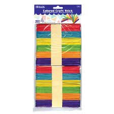 6801 Colored Craft Sticks 100