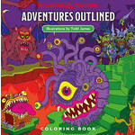 D&D WOCC6035: D&D Adventures Outlined Coloring Book