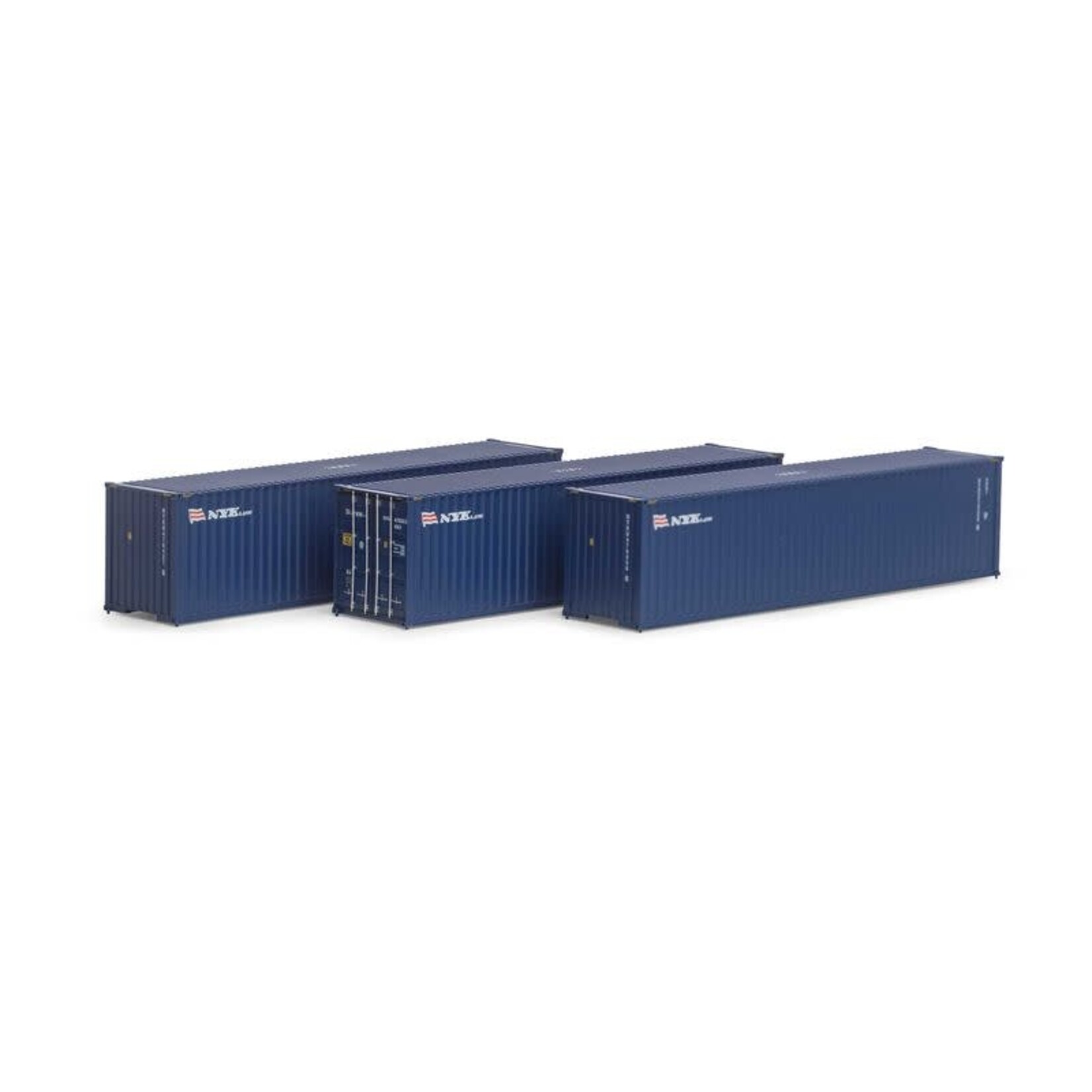 Athearn 27049 HO RTR 40' Corrugated HC Container, NYK 2 (3)