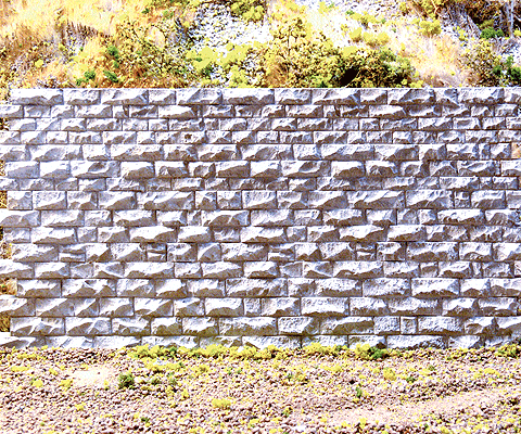 8312 HO/O Cut Stone Wall