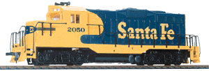 931103 HO Sante Fe Freight (Warbonnet; blue, yellow)