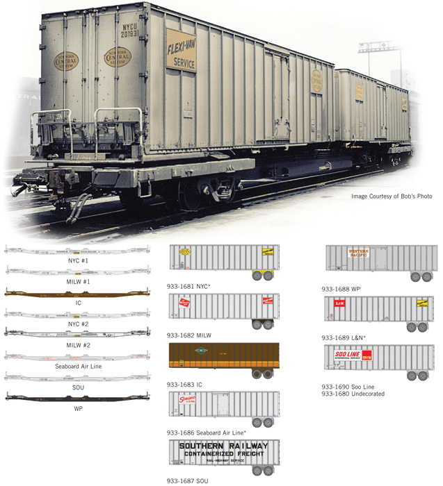 9331688 HO Flexi Van Western Pacific Trailer Kit