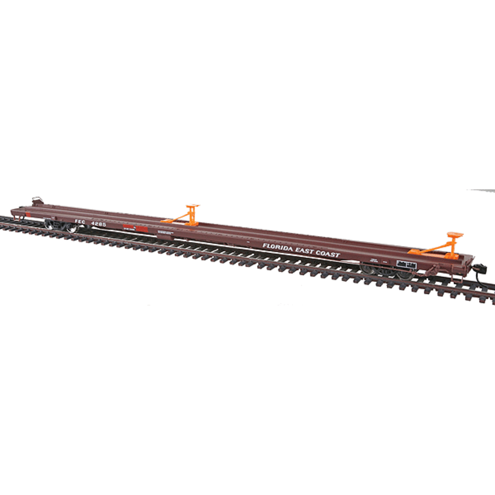 Walthers 93240829 HO Florida East Coast 89' Flatcar #4285 (Boxcar Red)