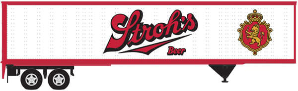20006317 HO 45' Pines Trailer Stroh's Beer (Red/White/Gold)