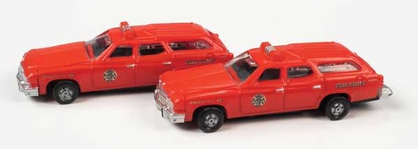 50445 HO 1976 Buick Estate Wagon - Fire Chief - 2 Pack