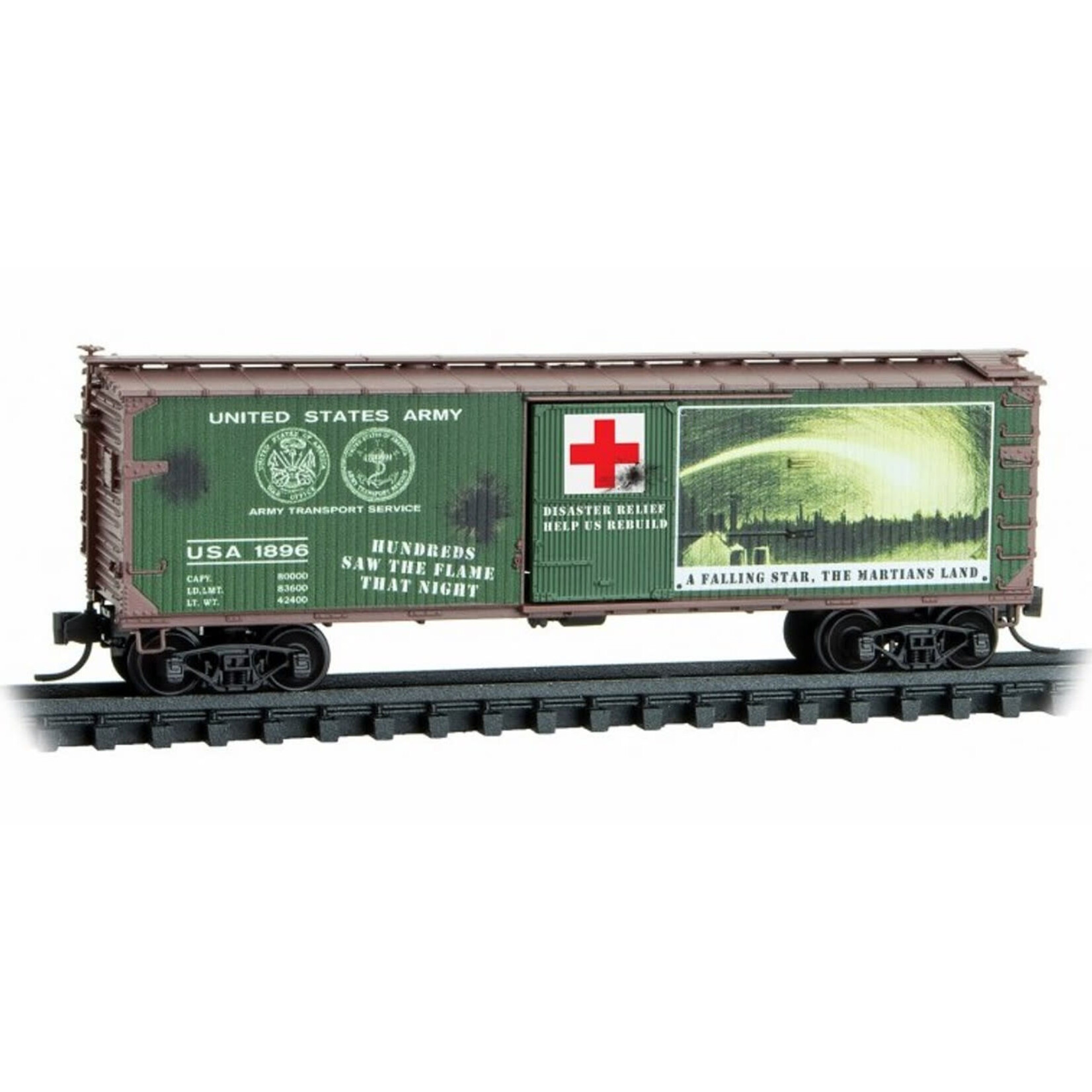 Micro Trains Line 03900272 N War of the Worlds Car #4 US Army