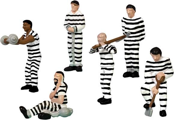 1957170 HO Prison Work Crew - Stripes