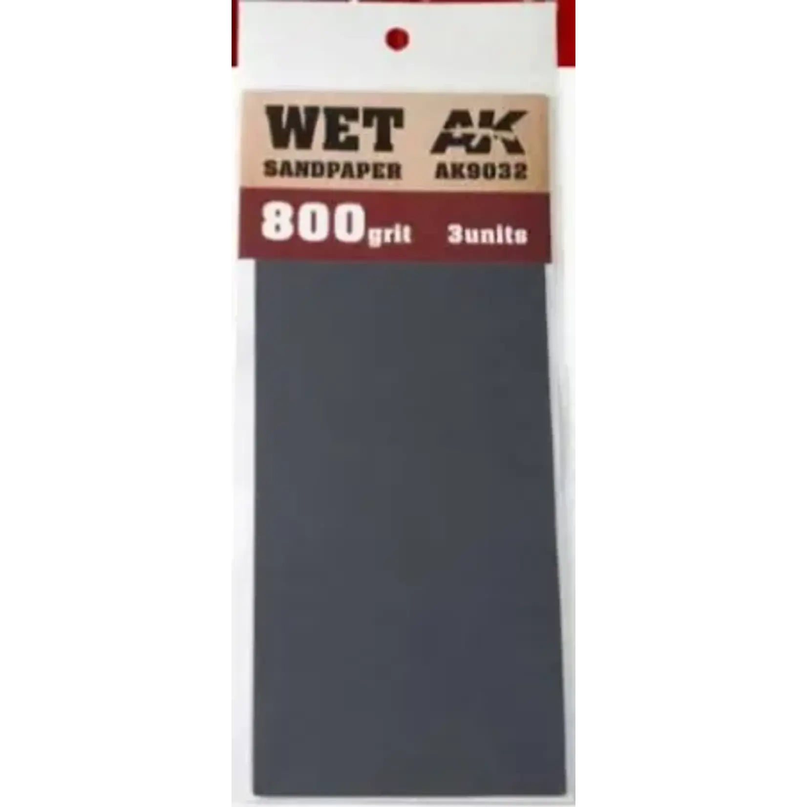 AK Interactive 9032 Wet Sandpaper Sheets 800 Grit (3)