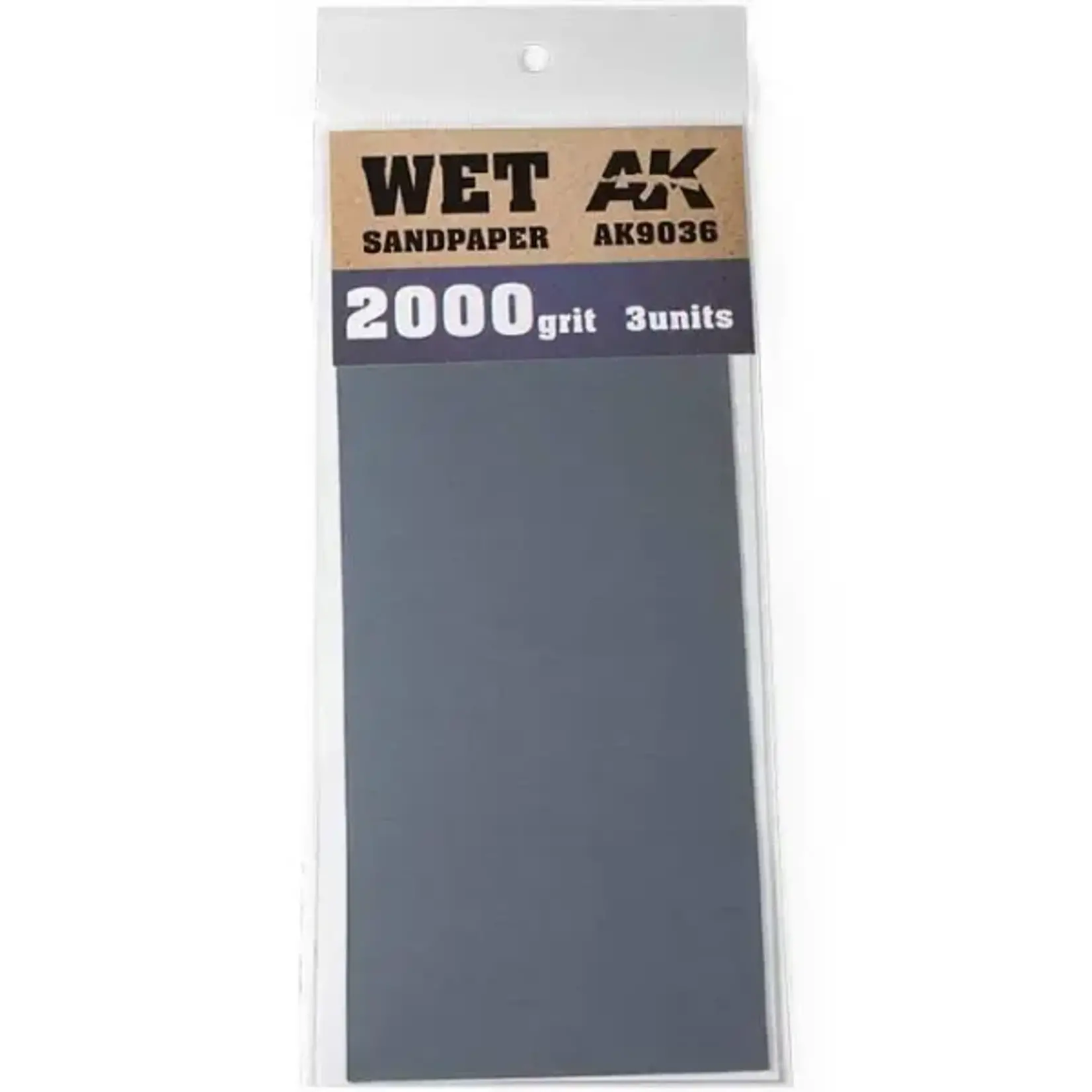 AK Interactive 9036 Wet Sandpaper Sheets 2000 Grit (3)