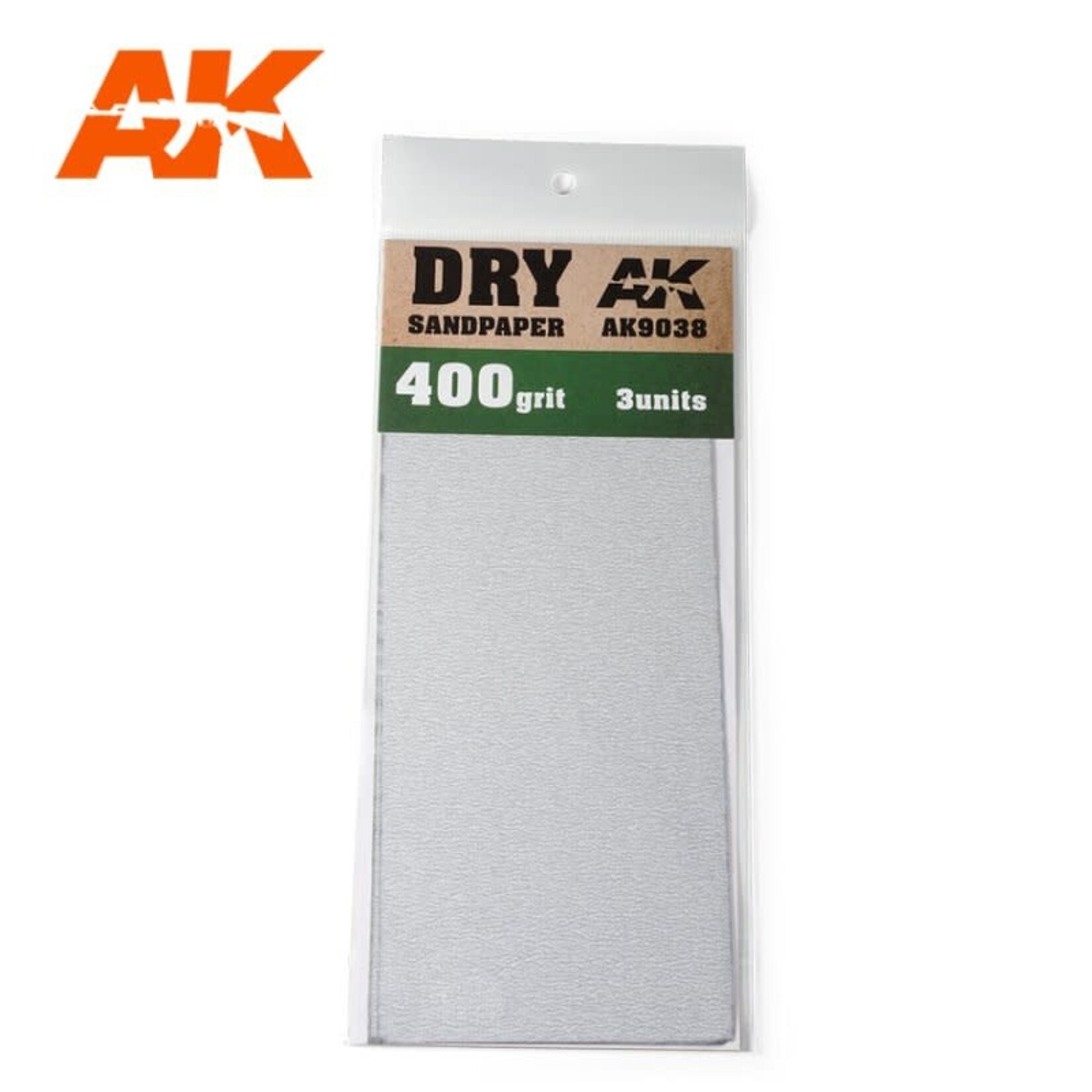 AK Interactive 9038 Dry Sandpaper Sheets 400 Grit (3)