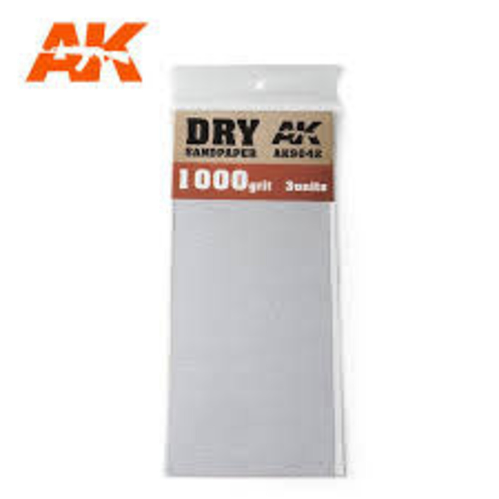 AK Interactive 9042 Dry Sandpaper Sheets 1000 Grit (3)