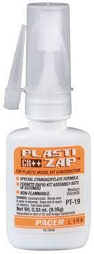 19 ZAP Plasti Zap CA++ Glue, 1/3 oz (Orange)