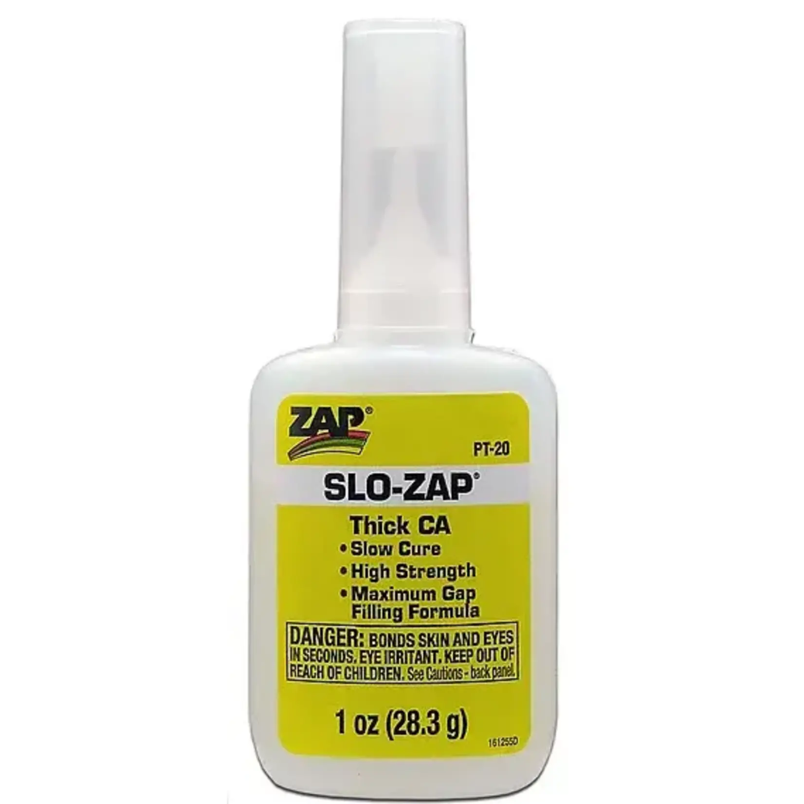 Zap 20 Slo-Zap Thick CA Glue, 1 oz (Yellow)