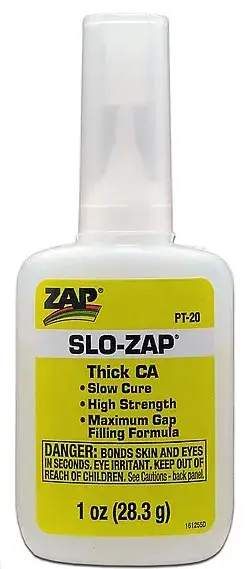 20 Slo-Zap Thick CA Glue, 1 oz (Yellow)