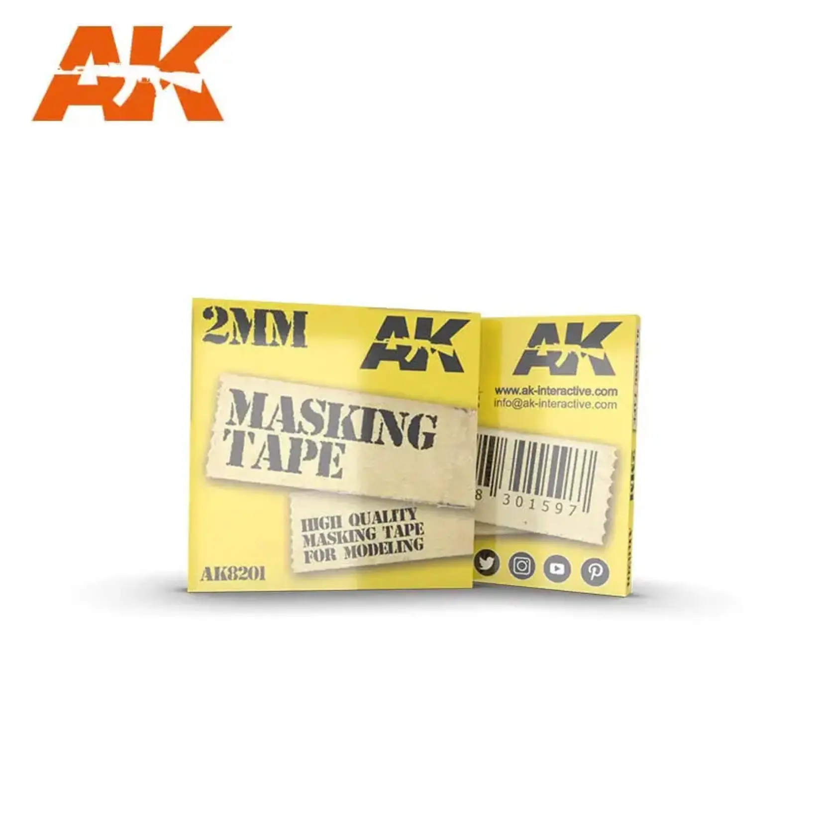 AK Interactive 8201 Masking Tape 2mm