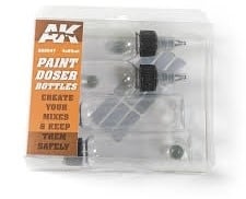 9047 Paint Doser 60ml Bottles w/Shaker Ball (4)
