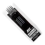 AK 9085 Medium Tip Small Size Silicone Brushes (5)