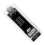 AK Interactive 9085 Medium Tip Small Size Silicone Brushes - 5 Pack