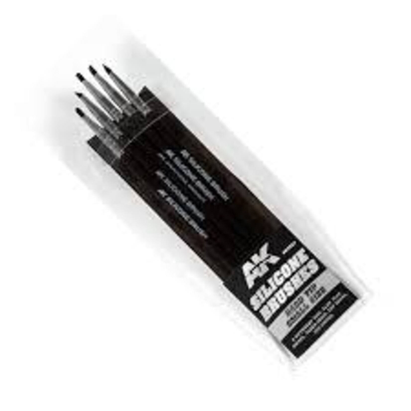 AK Interactive 9087 Hard Tip Small Size Silicone Brushes (5)
