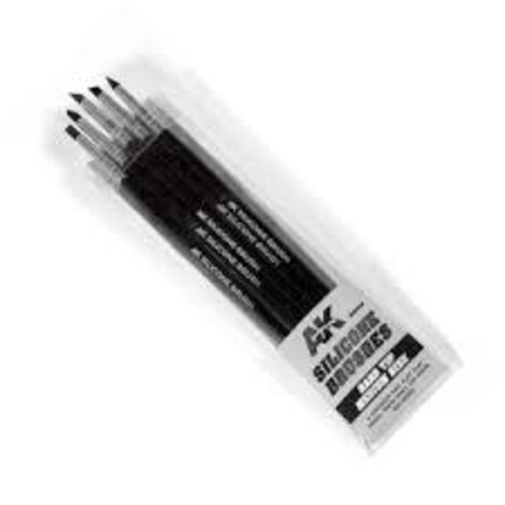 AK Interactive 9088 Hard Tip Medium Size Silicone Brushes (5
