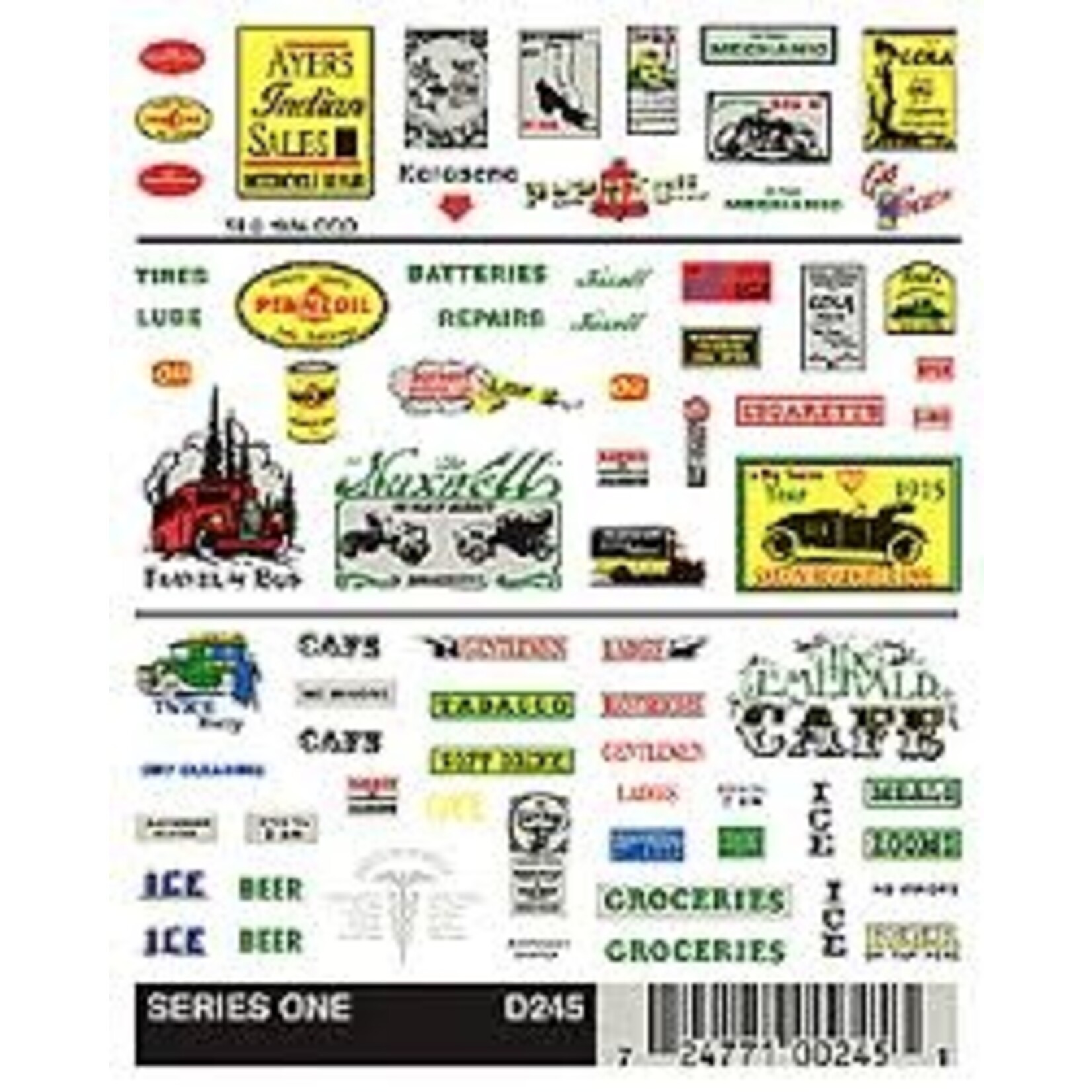 Woodland Scenics 245 Dry Transfer, Railroad Advertisement