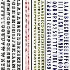 502 Beton & Windsor Letters Dry Transfers