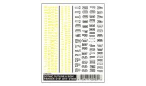 503 Gothic Outline & Sign Painter Dry Transfers
