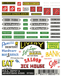553 Dry Transfer, Depot/REA/Advertising Signs