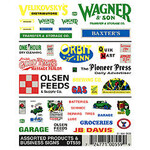 Woodland Scenics 559 Dry Transfer Business Signs