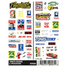 561 Dry Transfer, Signs & Posters/1960's