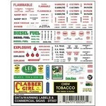 Woodland Scenics 575 Dry Transfer, Data Warning Label/Commercial Signs