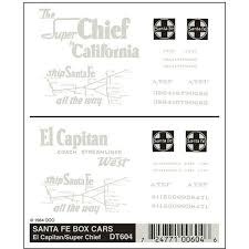 604 HO Boxcar Dry Transfer, SF/Passenger