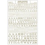 Woodland Scenics 703 Roman Letters, Gold Dry Transfers