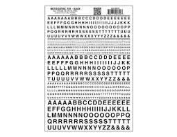 720 Gothic RR Black Dry Transfers
