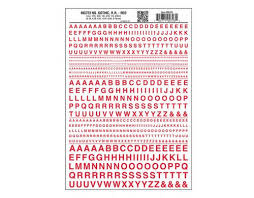 723 Gothic RR Red Dry Transfers