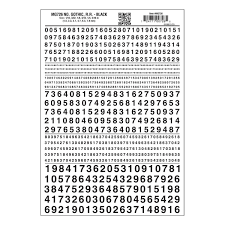 726 Numbers Gothic RR Black
