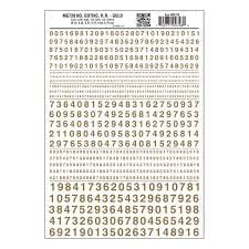 728 Numbers Gothic RR Gold