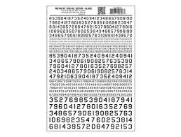 746 45* USA Gothic Numbers Black