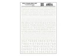 747 45* USA Gothic Numbers White