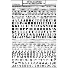 751 Stencil & Block Roman Black