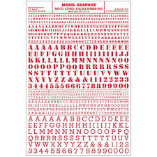 753 Stencil & Block Roman Red